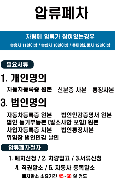 압류폐차